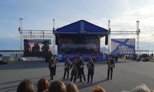 Фестиваль военных духовых оркестров одновременно открылся в трех городах Поморья